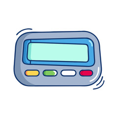 pager icon, pager vector illustration-simple illustration of pager, perfect for pager logos and icons