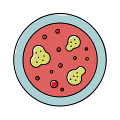 petri dish icon, petri dish vector illustration-simple illustration of petri dish, perfect for petri dish logos and icons