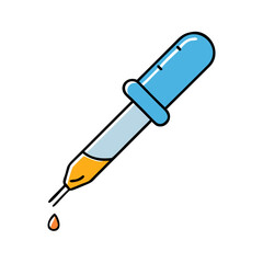pipette icon, pipette vector illustration-simple illustration of pipette, perfect for pipette logos and icons