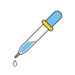 pipette icon, pipette vector illustration-simple illustration of pipette, perfect for pipette logos and icons