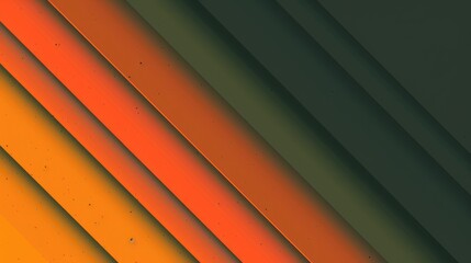 Diagonal abstract gradient with green and orange hues. Abstract 3D rendering artwork of digital wave with orange and green gradient color. Digital art for modern and minimalistic design. AIG51.