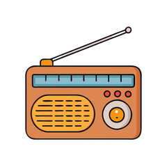 radio icon, radio vector illustration-simple illustration of radio, perfect for radio logos and icons