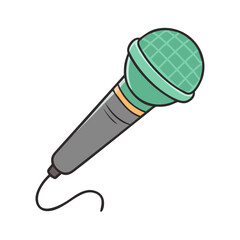 rap microphone icon, rap microphone vector illustration-simple illustration of rap microphone, perfect for rap microphone logos and icons