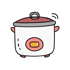 rice cooker icon, rice cooker vector illustration-simple illustration of rice cooker, perfect for rice cooker logos and icons