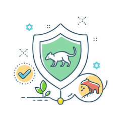 species protection icon icon, species protection icon vector illustration-simple illustration of species protection icon, perfect for species protection icon logos and icons
