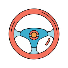 steering wheel icon, steering wheel vector illustration-simple illustration of steering wheel, perfect for steering wheel logos and icons