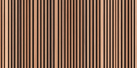 Wooden wall with alternating light and dark vertical stripes, modern interior design inspiration