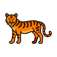 tiger icon, tiger vector illustration-simple illustration of tiger, perfect for tiger logos and icons