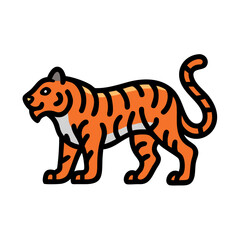 tiger icon, tiger vector illustration-simple illustration of tiger, perfect for tiger logos and icons