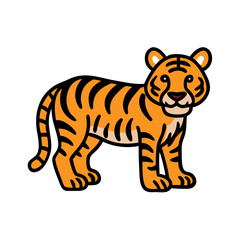 tiger icon, tiger vector illustration-simple illustration of tiger, perfect for tiger logos and icons
