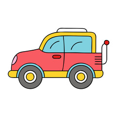 toy car icon, toy car vector illustration-simple illustration of toy car, perfect for toy car logos and icons