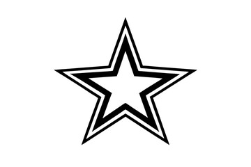 Star silhouette vector illustration