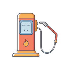 Fototapeta premium vintage gas pump icon, vintage gas pump vector illustration-simple illustration of vintage gas pump, perfect for vintage gas pump logos and icons