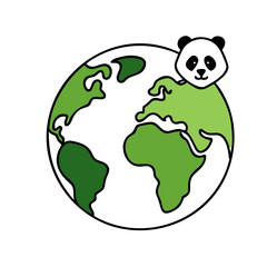 earth, globe, world, planet, map, green, environment, eco, ecology, nature, global, sphere, illustration, icon, concept, symbol, leaf, america, environmental, grass, vector, plant, europe, tree, conse