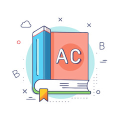 A Colorful Illustrated Book Featuring the Letters AC Representing Alphabet Learning Resources