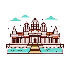 Majestic Angkor Wat Temple in Cambodia A Stunning Architectural Marvel of Southeast Asia