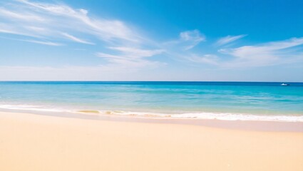 Obraz premium tropical beach with blue sky
