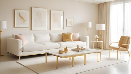 Photo interior modern design room 3d illustration
