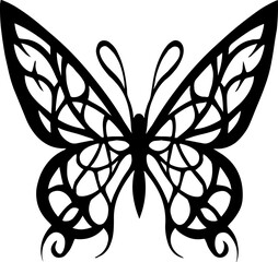 Detailed Butterfly SVG Cut File