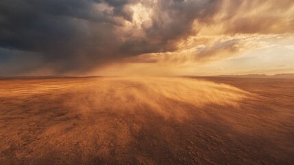 Desert Storm: Golden Hour Dust Devil Dance