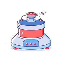 A Detailed Illustration of a Modern Scientific Centrifuge Machine for Laboratory Use