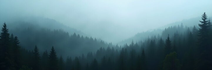 mist in the mountains