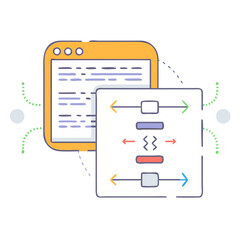 Web Development Workflow Data Flowchart Code Integration Programming Process