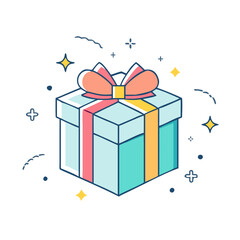 A Delightful Present Awaits Unwrap this Festive Gift Box