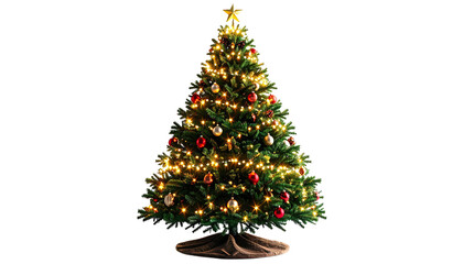 Obraz premium decorated christmas tree Png