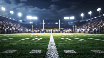 stadium lights at night
