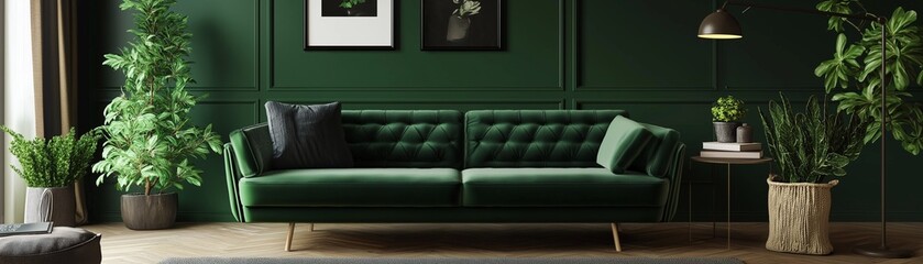 A spacious living room with the elegant design.