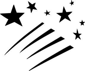 Nightfall Sky with Shooting Stars