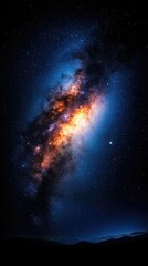 Colorful Milky Way Night Sky