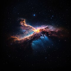 Fototapeta premium Colorful Nebula in Night Sky