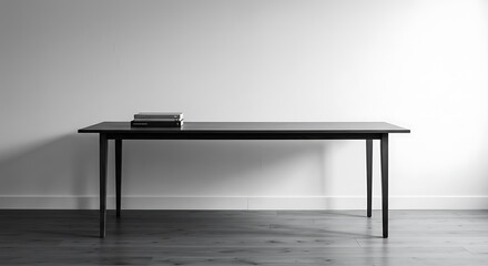 Modern Minimalist Black Desk Simple Office Table Design