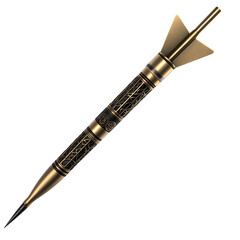 Naklejka premium Elegant Gold Dart Closeup Black Background