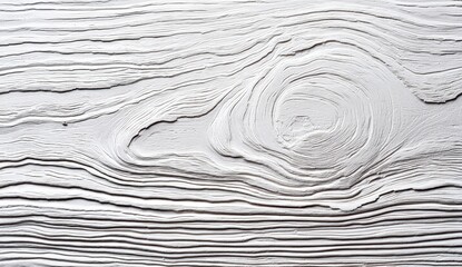 Close-up of textured white painted wood surface with intricate swirl patterns and lines.