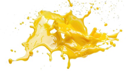 A plate of delicious scrambled eggs presented in an isolated manner on a pure white background. The soft and fluffy texture of the scrambled eggs makes them extremely appealing, and this image is suit