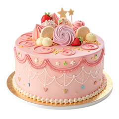 birthday cake with candles