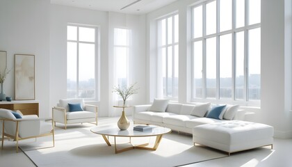 Fototapeta premium Photo interior modern design room 3d illustration