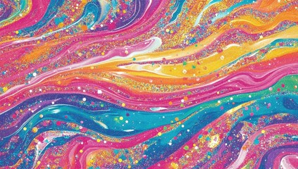 Vibrant Liquid Abstract Design