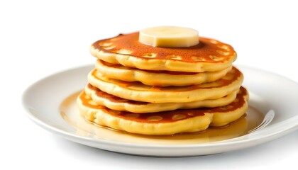 pancakes isolated on a white background