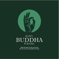 Happy Buddha Purnima Social Media Post Design for Peace and Positivity