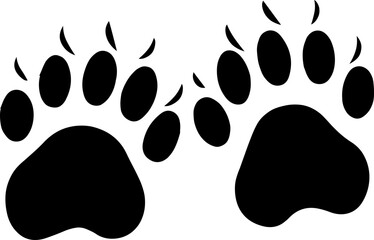 Cat Paw Outline Vector