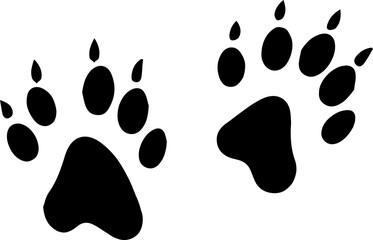 Cat Paw Outline Vector