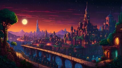 Fototapeta premium night view of the city