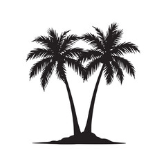 Minimalist Palm Tree Design