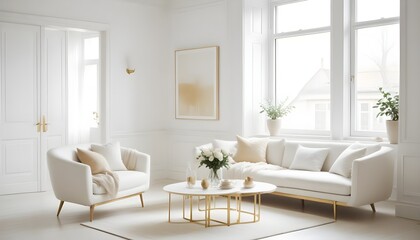 Photo interior modern design room 3d illustration