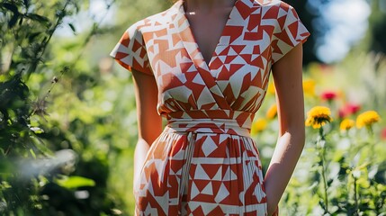 patterned robe