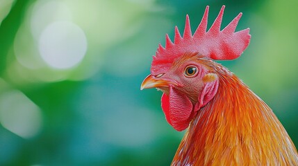 Fototapeta premium Smart chicken farming with real-time health monitoring technology
